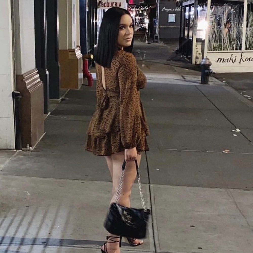 Brown and black romper
